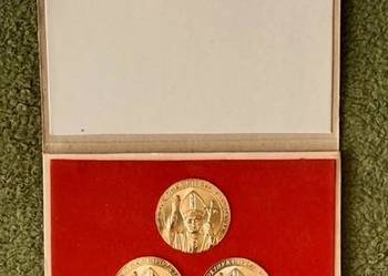 Medale II Krajowy Kongres Eucharystyczny pozłacany komplet 6 sztuk 1987r.