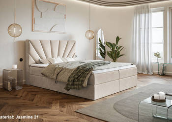 Łóżko kontynentalne ASPEN 120/140/160/180x200 z materacem