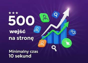 500 unikalnych wejść na Twoją stronę / 10 sekund