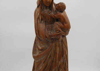 Rzeźba drewniana "Madonna z dzieciątkiem", prawdopodobnie XVII/XVIII w.