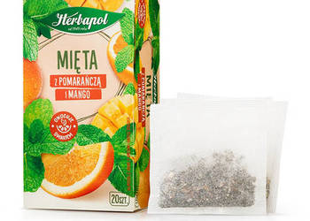 Herbata ziołowa Herbapol - mięta mango , melisa pigwa , pokrzywa wiśnia