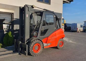 Wózek widłowy LINDE H50T-02/600 Triplex 18r Wolny Skok H45T H60T LPG kabina