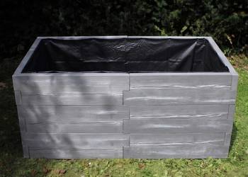 Skrzynia na warzywa betonowa 90×175×75 cm – wysoka grządka podwyższona