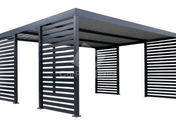 CarPort PREMIUM wiata samochodowa 4,5x5,5 dodatkowa zabudowa CP172
