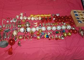 BOMBKI CHOINKOWE DUŻA ILOŚC PRL WSZYSTKIE ZE ZDJĘĆ