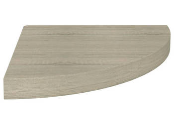 Narożna półka ścienna kolor dębowy 35x35x38 cm MDF WM-323925