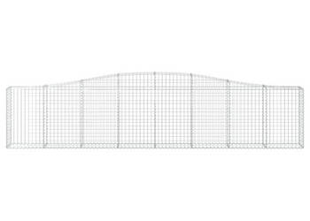 Kosze gabionowe 4 szt 400x30x80/100 cm galwanizowane żelazo WM-3145815