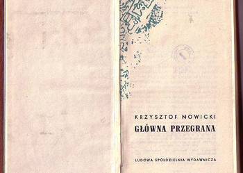 (8308) GŁÓWNA PRZEGRANA – KRZYSZTOF NOWICKI