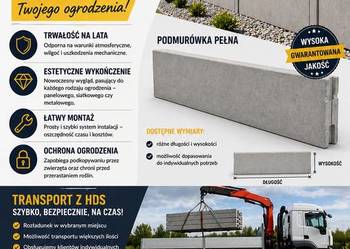 Podmurówka betonowa  murek ogrodzeniowy
