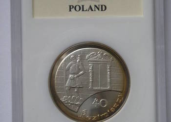 POLSKA 40 KAZIMIERZY 2008 - SREBRO - PR70 - STAN MENNICZY