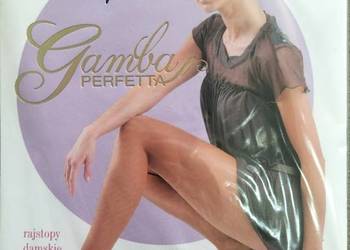 Rajstopy damskie GAMBA PERFETTA 15den - CZARNE ROZMIAR L-3