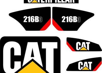 NAKLEJKI NA MASZYNĘ CAT 216B3 242B3