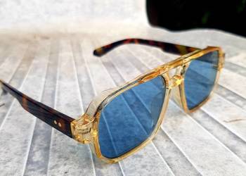 Piękne męskie okulary lub unisex nowość 2026 kwadratowe przezroczyste