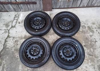 FELGI STALOWE 4X100 Z OPONAMI ZIMOWYMI AYGO CITROEN C1 PEUGEOT 107