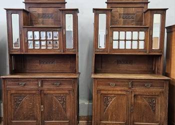 Dwa stare kredensy secesja