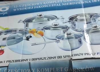 Garnki Komplet garnków stalowy 12 el outlet