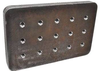 Płyta do wspawania 100x110 mm 15 szt. otworów M16 8004918