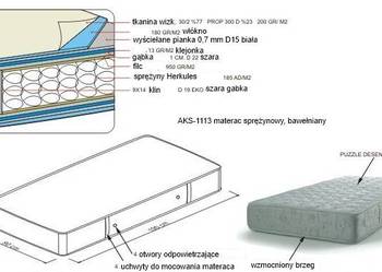 Materac antyalergiczny Cilek 190x90cm