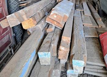 Stare drewno - grube bale i deski