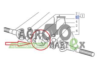 47492121, 87568624, 5191454 JARZMO CNH