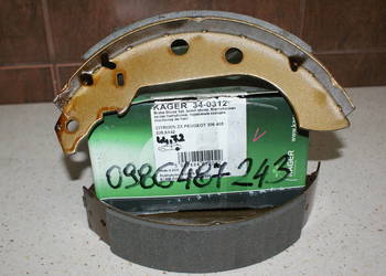 0 986 487 243 - BOSCH - SZCZĘKI HAMULC. PEUGEOT 405 87-95 Sz