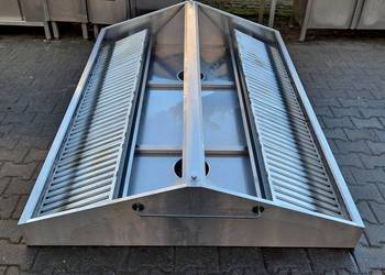 OKAP GASTRO CENTRALNY Z FILTRAMI - 200/150/40 CM - M.1285.N