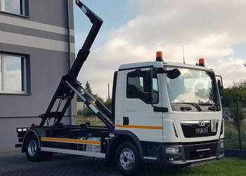 MAN TGL 12.220 HAKOWIEC 4x2 KLIMA HAKOWIEC DO KONTENERÓW MANUAL DMC 11990 …