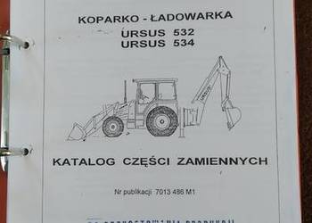 Ursus 532,534 koparko - ładowarka katalog części oryginał