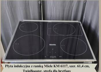Płyta indukcyjna z ramką Miele KM 6117, szer.61,4 cm, TwinBooster