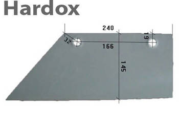 Lemiesz 300ha! HARDOX 302487/L części do pługa EBERHARDT