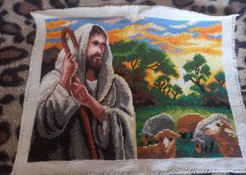 Haft krzyżykowy - Pasterz Haft krzyżykowy - Pasterz