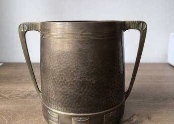 Piękny mosiężny wazon waga 1.2kg z dawnych lat