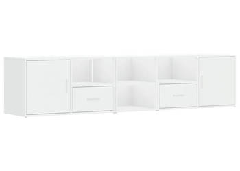 Szafka narożna biała 200x40x45 cm materiał drewnopochodny WM-3307828