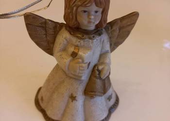 Figurka ceramiczna - aniołek - dzwonek