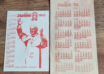 Kalendarz plakat papież Jan Paweł II 1983