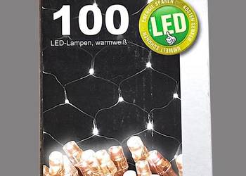 Lampki choinkowe siatka ledowa kurtyna led z 100 diodami