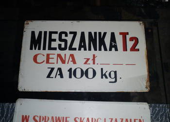 tablica tabliczka informacyjna prl oryginał