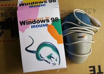 Myszka Vintage Genius EasyMouse kulkowa retro serial