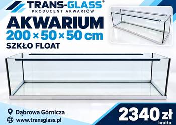 Akwarium 200x50x50 cm 500 l szkło float – polski producent