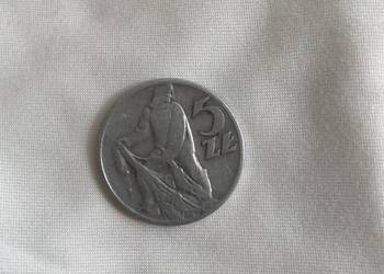 Moneta 5 zł z 1959 roku Rybak