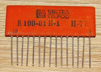 Układ scalony hybrydowy E-100-01H-1 dwie bramki NOR UNITRA TELPOD