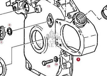 Fendt Favorit 514 Pokrywa Końcówki Skrzyni Korbowej CZĘŚCI F312200210010