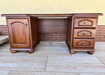 Biurko gabinetowe duże stylowe Bawaria BRW biuro stół