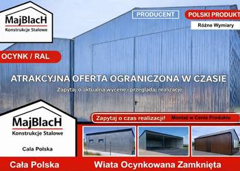 Garaż Blaszany Ocynkowany - Wiata - Hala - Magazyn -Garaże – Maj-BlacH