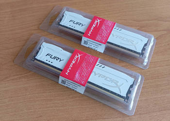 [NOWY] Kingston HyperX Fury 8 GB (2x4GB) DDR3 1600MHz CL10 [Biały]