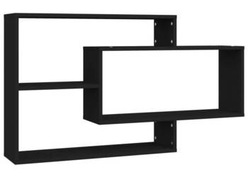Półki ścienne czarne 104x20x585 cm materiał drewnopochodny WM-800325