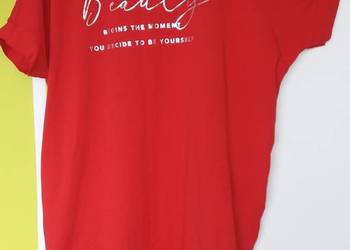 XL/XXL(50/ 52) Nowa włoska bawełniana sukienka a,la nietoperz