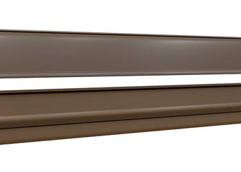 Listwy cenowe wciskane TE -39 - 1238 mm wciskana Kolor BRĄZOWY RAL 8028