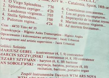 El llibre ver Mell Katalonia Pieśni pielgrzymów unikaty