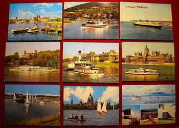 Widokówki , pocztówki - Europa z lat 60 - 80 tych - 71 sztuk